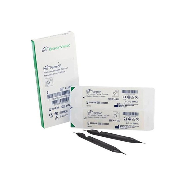 Beaver - Parasol - A14-201Bn - International - Eye Occluder 0.35Mm X 0.65Mm Small Style Punctal Type Black