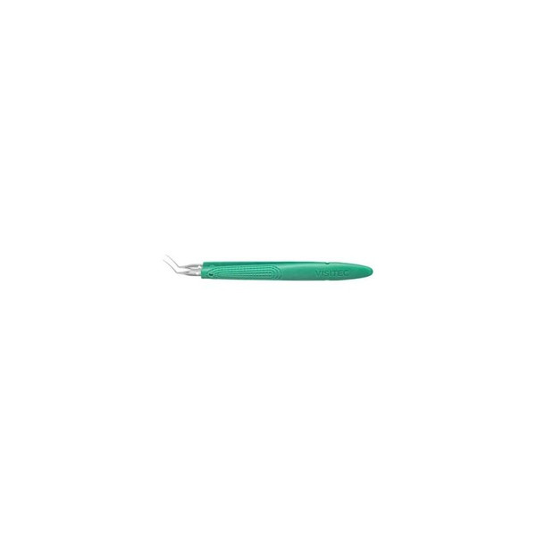 Beaver - Visitec - 581488 - International - Capsulorhexis Forceps Sterile Nonlocking Round Thumb Handle Curved Fine, Sharp Tips