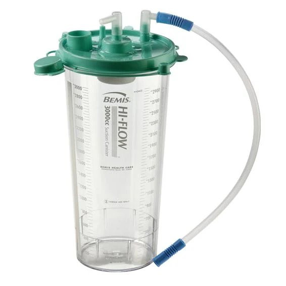 Bemis Healthcare - Hi-Flow - 3025 055 - Rigid Suction Canister 3000 Ml Sealing Lid