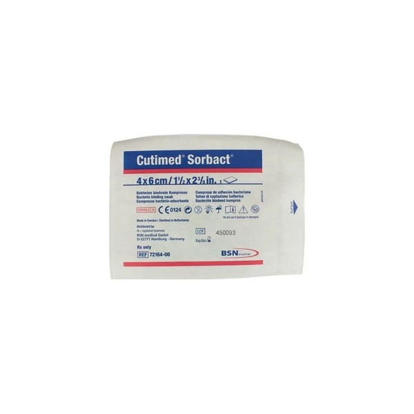 Bsn Medical - Cutimed - 7216412 - Impregnated Dressing &Reg; Sorbact&Reg; 1.6 X 2.4 Inch Gauze Sorbact Sterile
