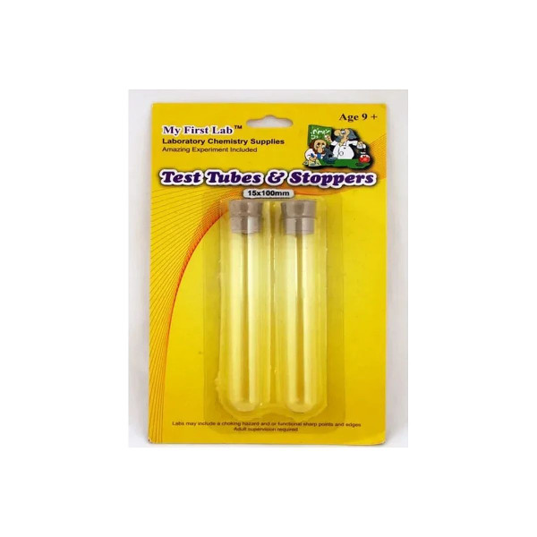 C&a Scientific - Ss-11 - Glass Test Tubes (2) W/Stoppers