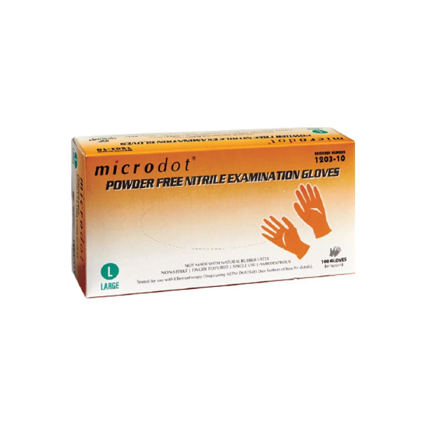 Cambridge Sensors - Microdot - 1204-10 - Exam Glove X - Large Nonsterile Nitrile Standard Cuff Length Textured Fingertips Blue Chemo Tested / Fentanyl