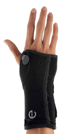 Djo Djorthopedics - Exos - 220-51-1111 - Wrist Brace Thermoformable Polymer Left Hand Black Medium