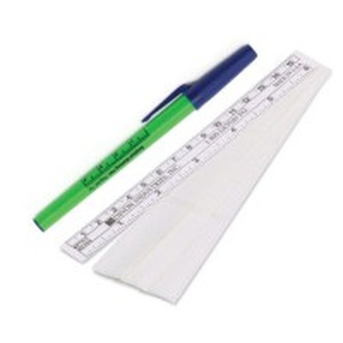 Cardinal Health - 250Prl - Traditional Skin Marker With Ruler - Labels 4Cm Barrel Taper Tip Sterile 50 - Bx