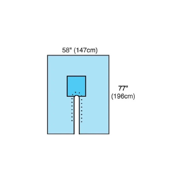 Cardinal Health - 29440 - Orthopedic Drape Split 77 W X 120 L Inch Sterile