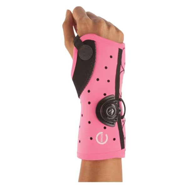 Djo Djorthopedics - Exos - 221-42-4444 - Wrist Brace With Boa Thermoformable Polymer / Nylon Right Hand Pink Small