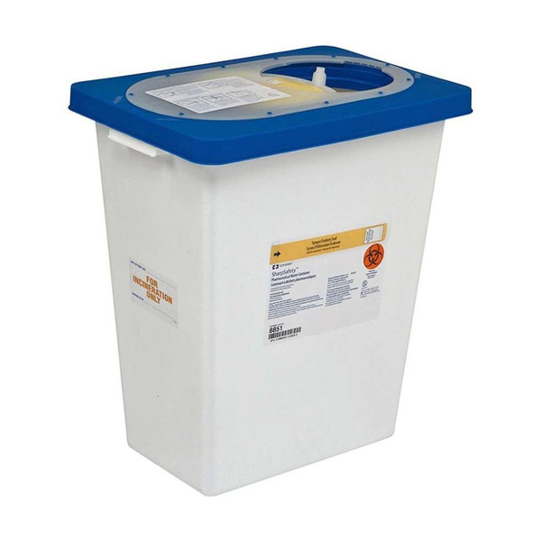 Cardinal Health - 8820 - Waste Disposal Container, 2 Gal, Lid & Absorbent Pad