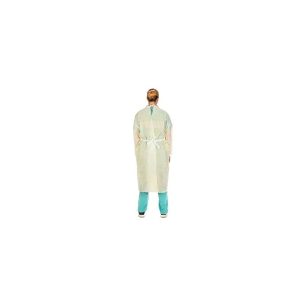 Cardinal Health - At4450-Bd - Sms Elastic Cuff Neck Tie - Band Isolation Gown, Yellow, Universal