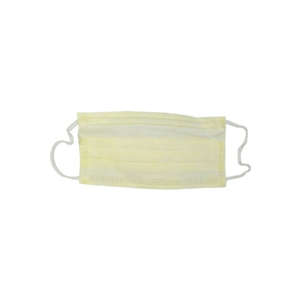 Cardinal Health - At7004M - Procedure Mask Pleated Earloops One Size Fits Most Yellow Nonsterile Astm Level 1 Adult