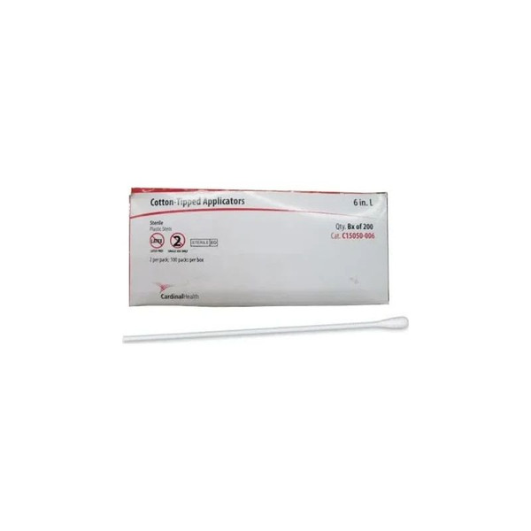 Cardinal Health - C15050-006 - Med Sterile Cotton Tipped Applicator With Plastic Shaft, 6".