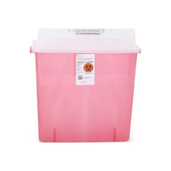 Cardinal Health - Covidien - 31314886 - Sharps Container, 3 Gal, Translucent Red, 20;"H X 6"D 14"W