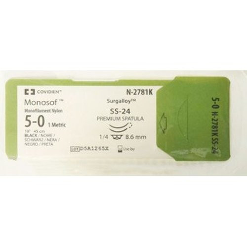 Cardinal Health - Covidien - N2781K - Medtronic / Suture, Premium Spatula, Needle Ss - 24, Circle