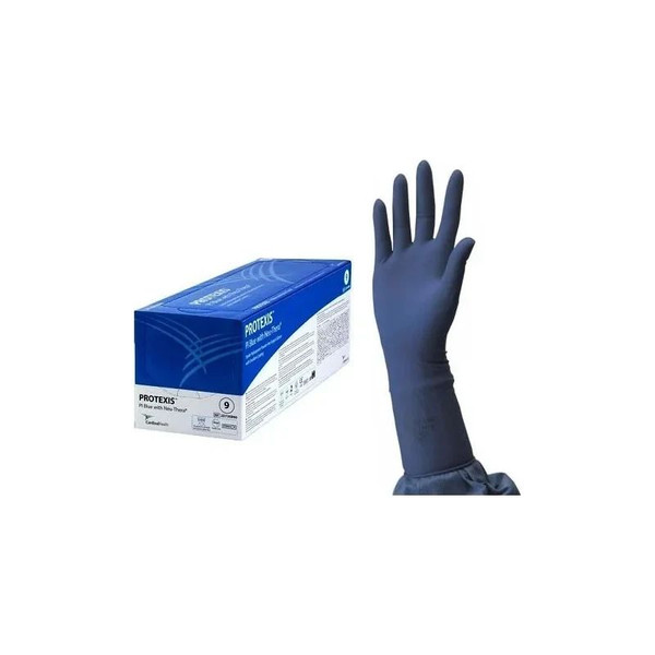 Cardinal Health - Esteemtm Blue With Neu-Thera - 2D73Eb85 - Esteem Surgical Glove Size 8.5 Sterile Polyisoprene Standard Cuff Length Smooth Not Chemo Approved