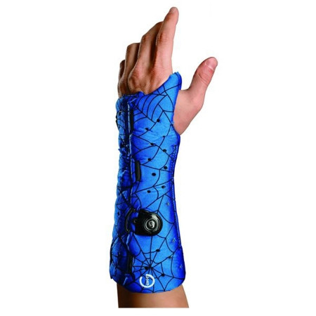 Djo Djorthopedics - Exos - 312-41-2293 - Short Arm Wrist / Forearm Brace Thermoformable Polymer Left Hand Spider Print Small