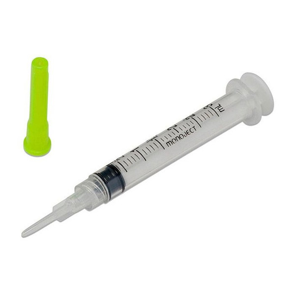 Cardinal Health - Monoject Angel Wing - 8881541034 - Syringe, Blunt Tip IV Access, 3Cc, 15 Gauge, 1 2 Inch Length 