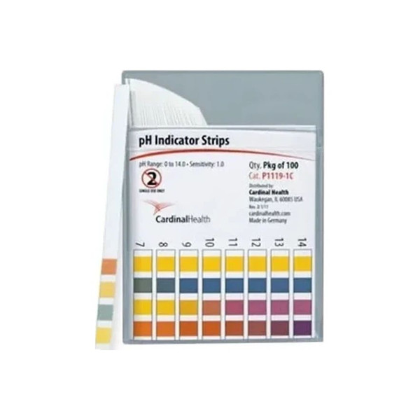 Cardinal Health - P1119-1C - Med Ph Indicator Strip Sp 0 - 14 Range Chr48.