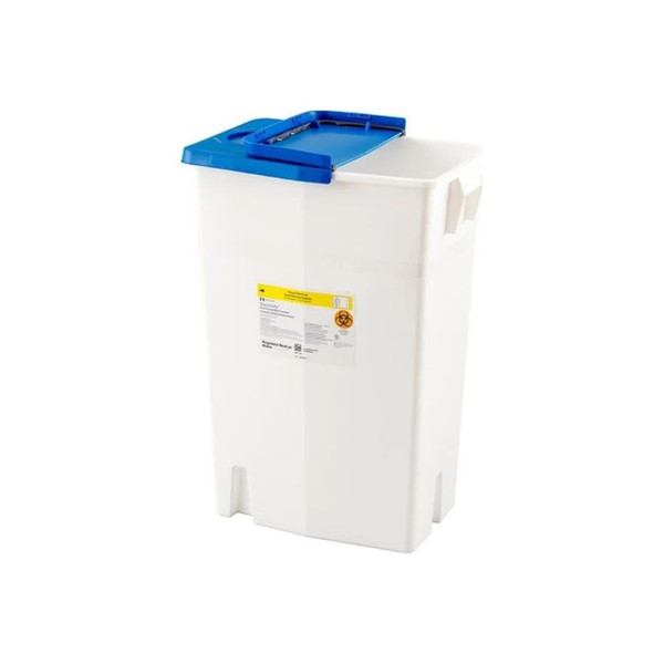 Cardinal Health - Pharmasafety - 8870- Pharmaceutical Waste Container White Base 26 H X 12 - 3/4 D 18 - 1/4 W Inch Vertical Entry Gallon