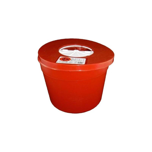 Cardinal Health - Sharpsafety - 8950Sa - Sharps Container Red Base 6-3/4 H X 8-3/4 D Inch Vertical Entry 1.25 Gallon