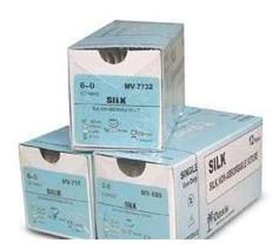 Cardinal Health - Sofsilk - S-176 - Nonabsorbable Suture Without Needle Silk Braided Size 0