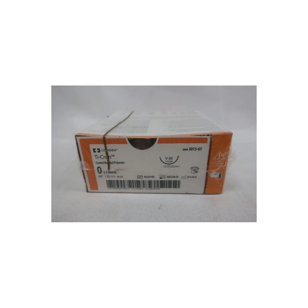 Cardinal Health - Surgilon - 88861958-42 - Nonabsorbable Suture With Needle Nylon V - 20 1/2 Circle Taper Point Size 3 - 0 Braided