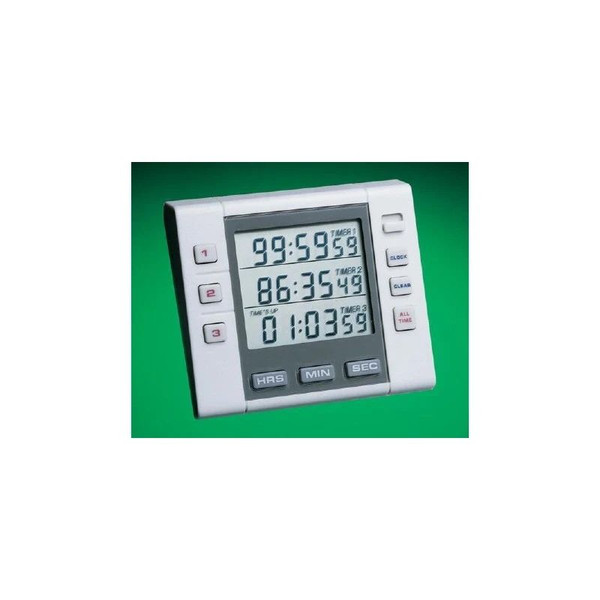 Cardinal Health - Traceable - C6510-1 - Electronic Alarm Timer 3 Channel 100 Hours Digital Display