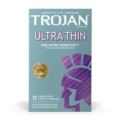 Church & Dwight - 02260092642 - Condom, Trojan Ultra Thin Lubricated