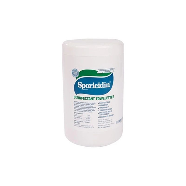 Contec - Sporicidin - Can-18012F - Surface Disinfectant Cleaner Premoistened Manual Pull Wipe 180 Count Canister Fresh Scent Nonsterile