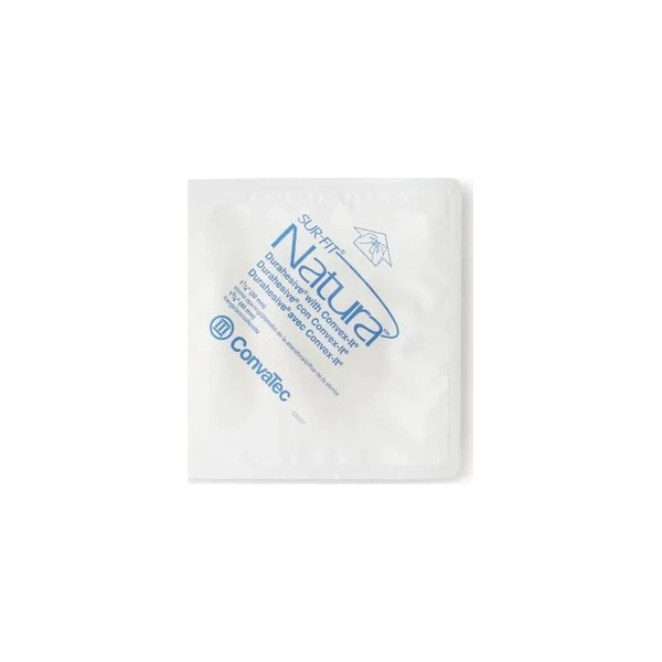 Convatec - Sur-Fit Natura - 413183 - Ostomy Barrier Precut Extended Wear Durahesive White Tape 45 Mm Flange System Hydrocolloid 1 - 1/4 Inch Opening 4 - 1/2 X