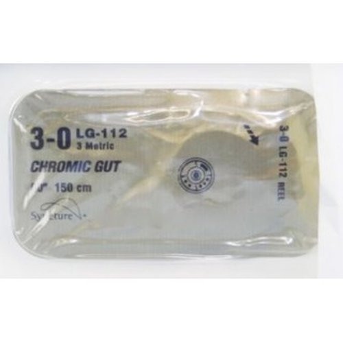 Covidien - Lg-112 - Absorbable Ligating Reel With Suture Chromic Gut Size 3 - 0