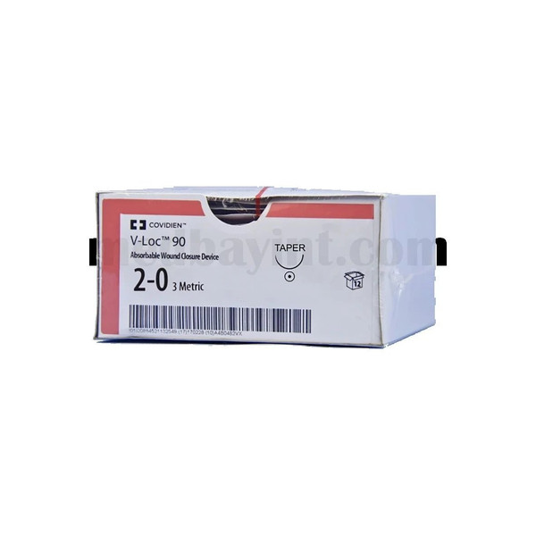 Covidien - Medtronic - Vlocm0224 - V - Loc 90 Wound Closure Device Absorbable Suture With Needle Polyester Sc - 2 Straight Conventional Cutting Size 3 - 0 Barbed Monofilament
