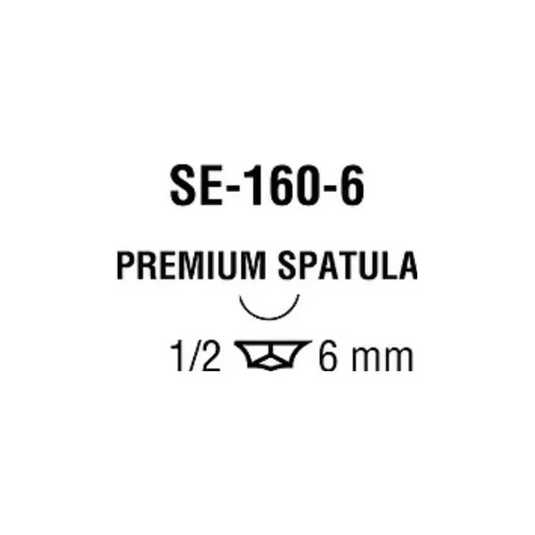 Covidien - Monosof~Dermalon - N-2757K - Nonabsorbable Suture With Needle Nylon Se - 160 - 6 1/2 Circle Spatula Size 10 - 0 Monofilament