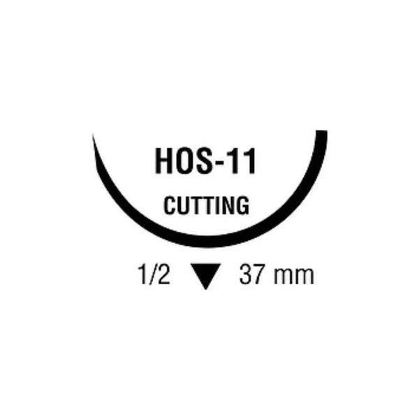 Covidien - Polysorb - Cl-538 - Absorbable Suture With Needle Polyester Hos - 11 1/2 Circle Reverse Cutting Size 1 Braided