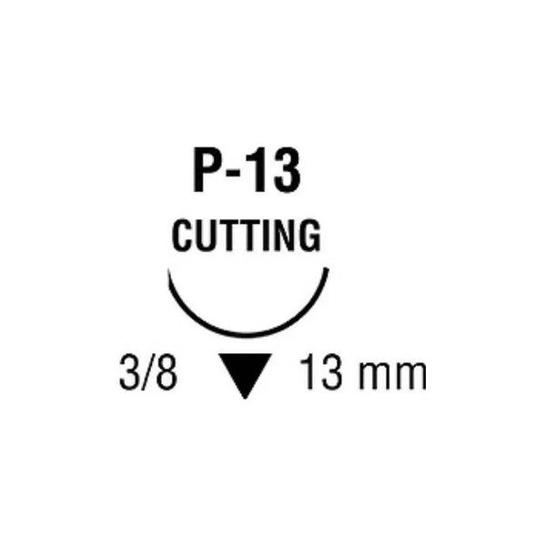 Covidien - Polysorb - Sl-5687 - Absorbable Suture With Needle Polyester P - 13 3/8 Circle Precision Reverse Cutting Size 5 - 0 Braided