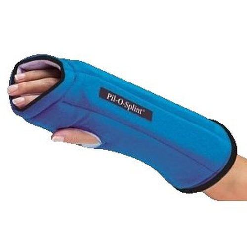 Djo Djorthopedics - Procare Imak Rsi Universal Pil-O-Splint - 79-87540 - Resting Wrist / Hand Cotton Flannel Foam Plastic Left Or Right Blue One Size Fits Most