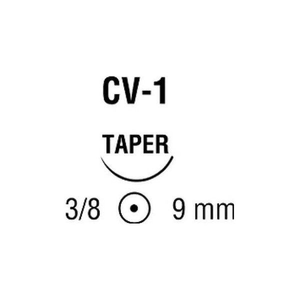Covidien - Surgipro Ii - Vp-73-X - Nonabsorbable Suture With Needle Polypropylene Cv - 1 3/8 Circle Taper Point Size 6 - 0 Monofilament