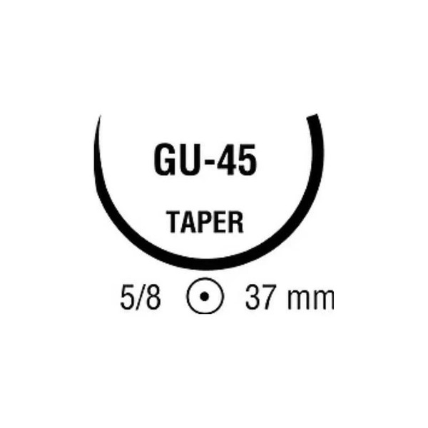 Covidien - Ug-246 - Absorbable Suture With Needle Chromic Gut Gu - 45 5/8 Circle Taper Point Size 0
