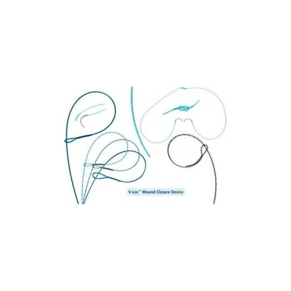 Covidien - V-Loc 180 Wound Closure Device - Vlocm1904 - 90 Absorbable Suture With Needle Polyester Cv - 23 1/2 Circle Taper Point Size 3 - 0 Barbed Monofilament