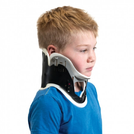 Djo Djorthopedics - Procare - 79-83202 - Xtend 174 Rigid Cervical Collar Preformed Youth (6 To 12 Years) Size Ped 3 Two - Piece / Trachea Opening 1 - 3/4 Inch Height 9 13 Neck Circumference