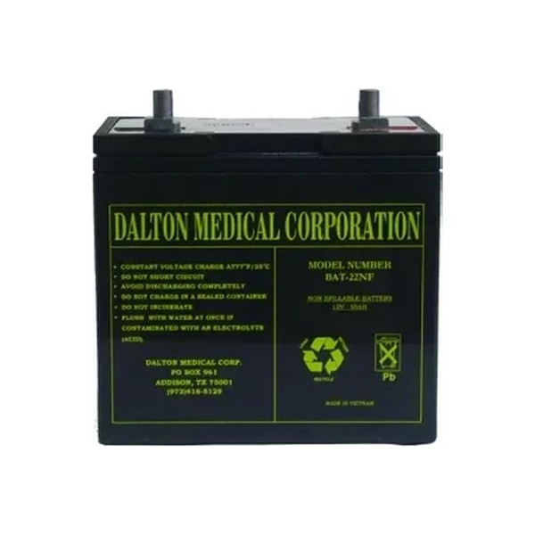 Dalton Medical - Bat-22Nf - 12V 55Ah Battery Wt 38 Lbs