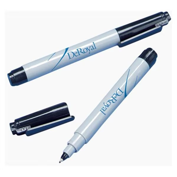 Deroyal - 26-016bl - Surgical Utility Marker Black Fine Tip With Label Sterile