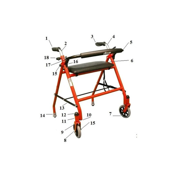 Drive Devilbiss Healthcare - 1239-01 - Medical Rear Glide