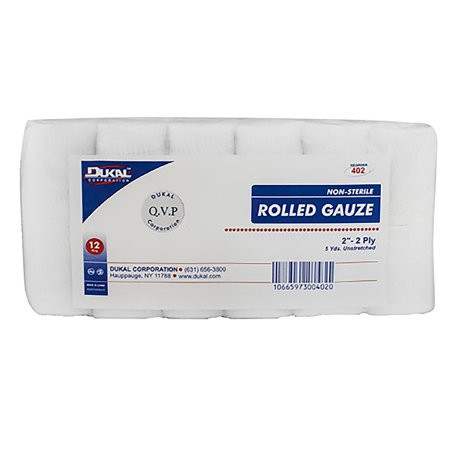 Dukal - 402 - Conforming Bandage 2 Inch X 5 Yard 12 Per Pack Nonsterile Ply Roll Shape
