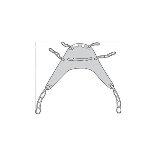 Drive Devilbiss Healthcare - 13262L - Medical Seat And Back Divided Leg Sling 4 Or 6 Point With Head Support Straps - Attached Large 450 Lbs Weight Capacity
