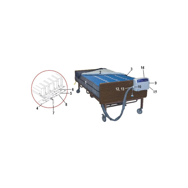 Drive Devilbiss Healthcare - 14030-Lasercell - Medical Ventilated Bladder, 14030