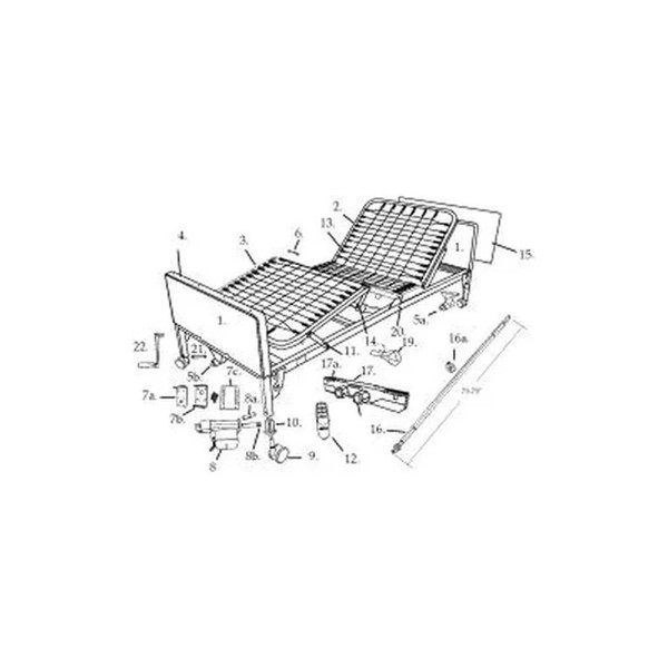 Drive Devilbiss Healthcare - 15033Mbn - Medical Hi Lo Motorbracket W/Protector,Blk