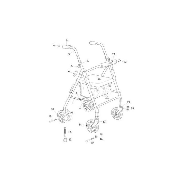 Drive Devilbiss Healthcare - 9500002211 - Medical Axle Bearing,Rollator