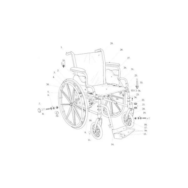 Drive Devilbiss Healthcare - Stds3J2402 - Medical Back Upholstery Only For Cruiser Iii Wheelchair 20