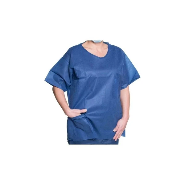 Dukal - 375Xxl - Scrub Shirt 2X - Large Dark Blue 2 Pockets Short Sleeve Unisex
