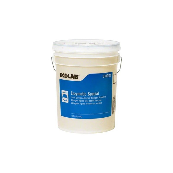 Ecolab - 6100914 - Enzymatic Special Laundry Detergent 5 Gal Pail Liquid Floral Scent