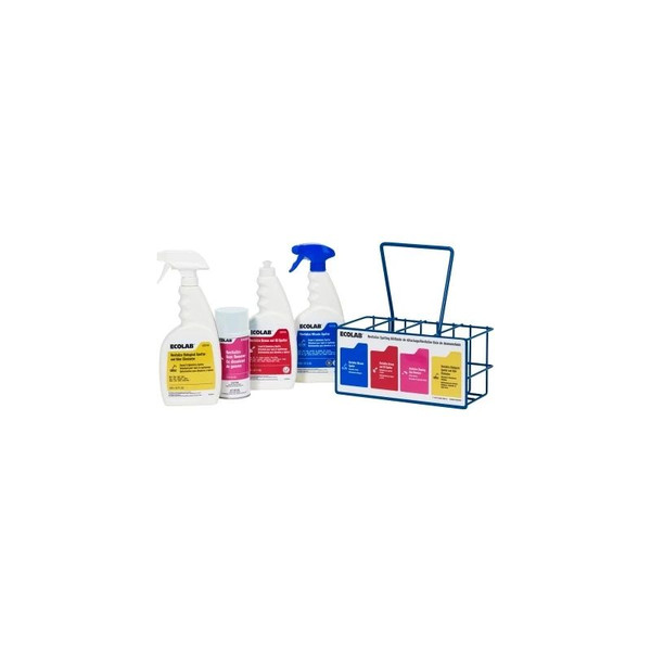 Ecolab - Revitalize - 6101157 - Carpet Spot Cleaner Kit Liquid 22 Oz / 5 Can Pump Bottle Scented